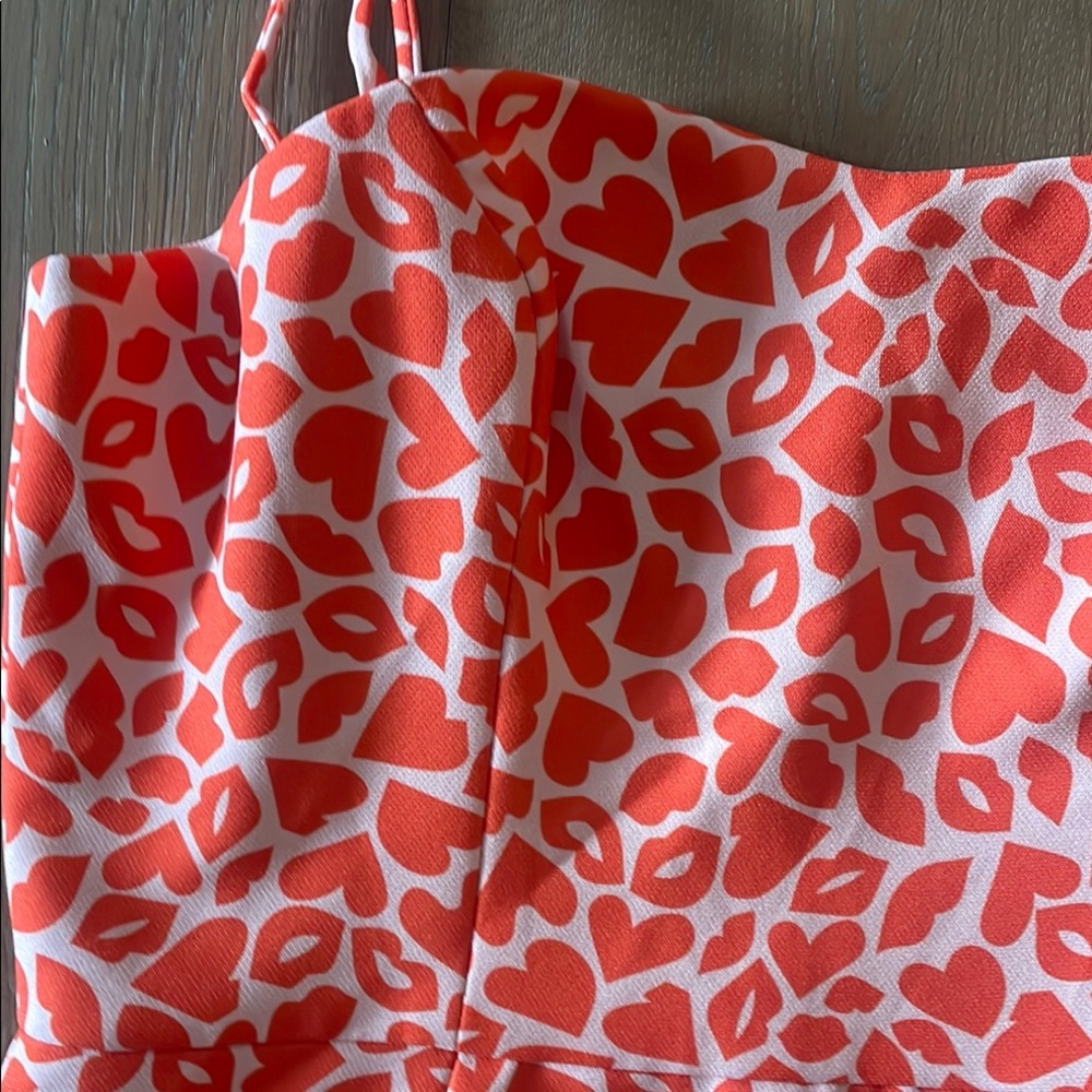 French Connection Orange Patterned Mini Dress-Siz… - image 4